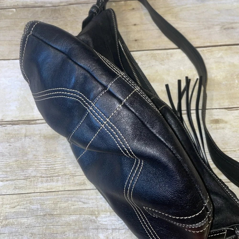 COACH Black Leather Shoulder Bag - Picture 12 of 14